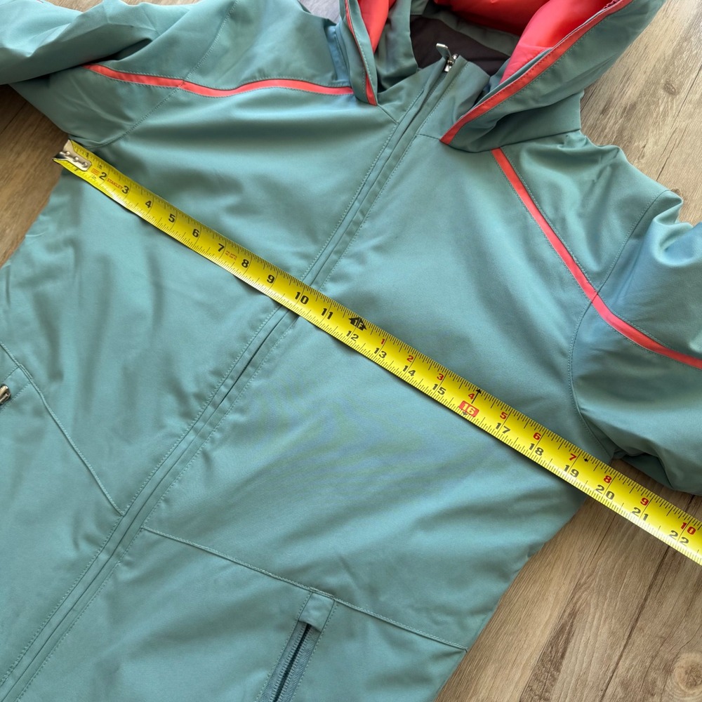 Spyder‎ Kids Insulated Ski Snowboard Jacket Teal Pink Hooded Winer Size 18 XS/S - Picture 10 of 14